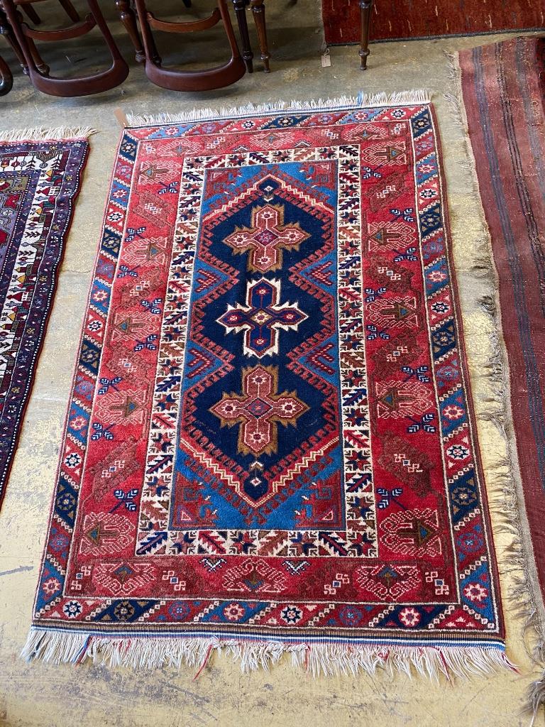 A Caucasian design rug, 184 x 120cm